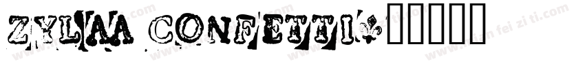 zylaa confetti字体转换